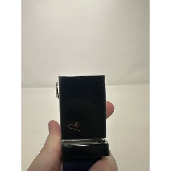 Mission Belt Mens Leather Ratchet Size 36-40 Navy Blue - Picture 3 of 8